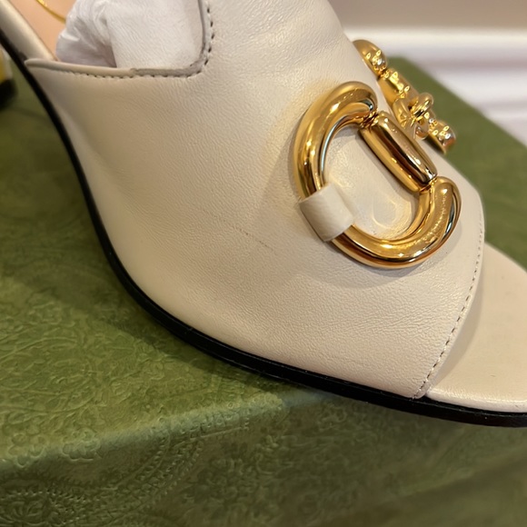 Authentic Gucci Heeled Slides - Picture 2 of 5